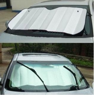 Auto Car Windshield Front Window Sun Shade Visor Cover Silver