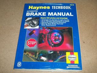Haynes Automotive Brake Techbook Service Manual