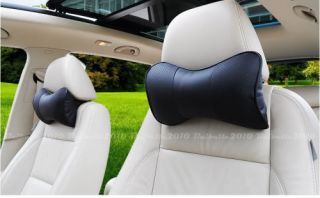 2pcs Ford Leather Auto Car Neck Rest Cushion Headrest Pillow Mat Brace 