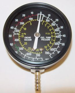 Fuel Pump and Vacuum Tester Automotive Pressure Test Diagnostic Tool 