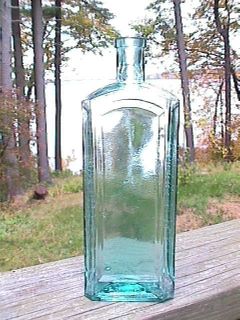 Collectible Antique Bottle Aqua Quinine Bitters Gwilym Evans