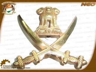 Ashoka Emblem With Sword Army Brass Decal Customized @ Classic Spare 