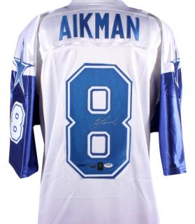Signed Troy Aikman Jersey Cowboys Custom Aikman Holo PSA DNA Certified 