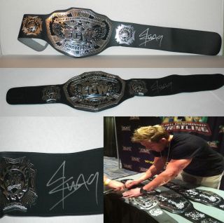 Jack Swagger auto ECW Championship Belt WWE WCW WWF Coa Holo 