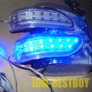 Blue LED Car Side Mirror Turn Signal Lights Amber Indicator Soft 