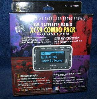 Audiovox XCS9 for XM Car Home Satellite Radio Receiver