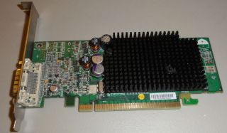 ATI X600 Pro D33A27 102A6290100 256MB PCIe Video Card DVI VGA Splitter 