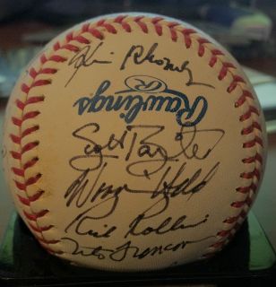 Cleveland Indians Hand Signed Rawlings Baseball (18 Signatures 