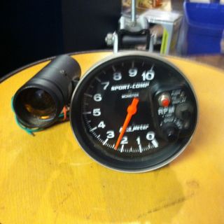 Auto Meter Sport Comp Monster Tachometer w Shift Light