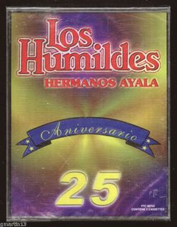 Los Humildes Hermanos Ayala 25 Aniversario New 2 Cassettes 