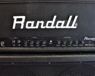 randall rg 100 classic guitar amplifier head with b52 lg 412v cabinet 