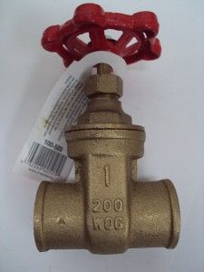 mueller 1 brass gate valve 100 505 solder ends