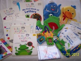 20pc Baby Einstein Toy Lot Bath Board Books Puppet Baby Early 
