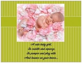 20 baby girl shower invitations post cards postcards