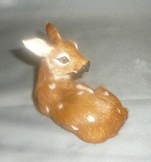 Realistic Baby Fawn Deer Spotted x mas Fur Figure New 1