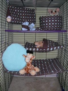   PC Sugar Glider Bedding Cage Set Rat Guinea Pig Chinchilla