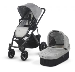   STOCK 2012 UPPAbaby Vista Travel Single Baby Stroller   Mica/Silver