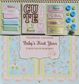 Babys First Year Scrapbook Calendar and Bonus Pack