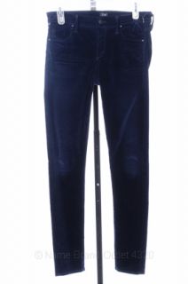   HUMANITY XS 3 27 blue velvet AVEDON low rise skinny pant jean $198 NWD