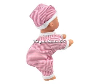 Crawling Pink Baby Doll Toy Baby Laugh Music Say Mama Daddy and Learn 