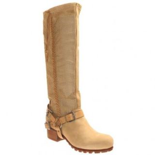 BACIO61 Palpare Tall Boots in Camel Brown Leather Various Sizes Free 
