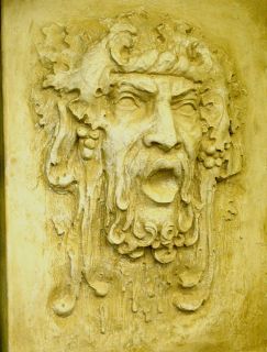 Bacchus Dionysus Large Wall Home Garden Decor Plaque