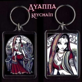 Gothic Henna Fairy Art Keychain Myka Jelina Fae Ayanna