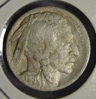 Key Date 1915 S Buffalo Nickel with a Full Horn