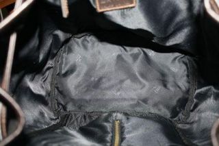 Vtg Polo Ralph Lauren Rucksack Backpack Satchel Bag Blk