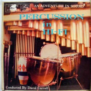 David Carroll Percussion in Hi Fi LP Vinyl MG 20166 VG