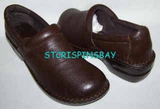 Born BOC Peggy Brown Slip on Shoes 7 5 New Womens Leather