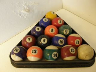   Full Size Replacement Ball Balls Rack Billiards Pool Table Used