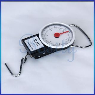 50 Pounds Hanging Luggage Ballance Scale w Tape Measure