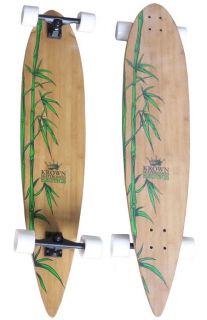 KROWN EXOTIC BAMBOO LONGBOARD Pintail Skateboard 9 x 43 PIN TAIL