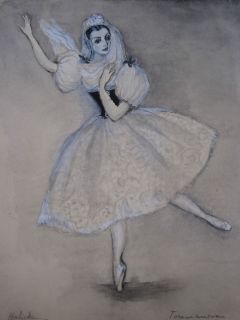   Halicka   Tamara Toumanova   Gouache 1937   Balanchine ballet   MOMA