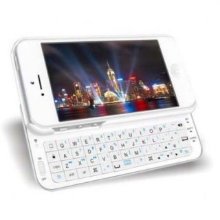 Bluetooth Backlight Slide Out Keyboard Case Cover for Apple iPhone 5 