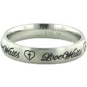 Purity Ring Love Waits Cross in Heart Sizes 6 NEW