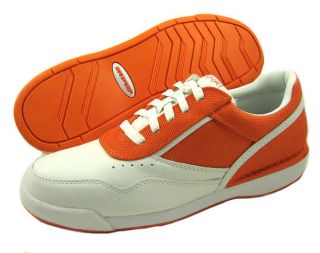 New Rockport Mens 7100 White Orange Can Sneaker All Sz