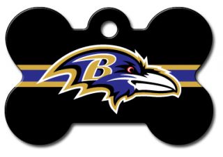 NFL Engraved Baltimore Ravens Pet ID Tags Football