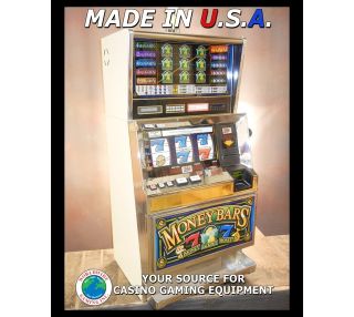 Bally Slot Machine Money Bars 5CN 5LN Quarter Token Slot Great Cond 