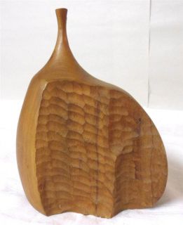 Doug Ayers Mid Century Modern Wood Sculpture Vase