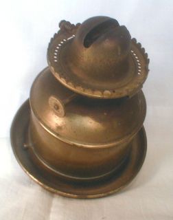 Small Brass Perko Nautical Lamp W/ Oil Guard