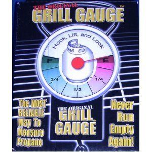 Original Grill Gauge Propane Tank Weight LP Portable RV BBQ Fuel Left 