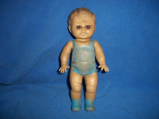 Vintage Sun Rubber Toys 10 Tod L Tim Squeak Doll Barberton O USA