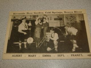Riverside Beer Garden Card Cold Spring Baldwinsville NY