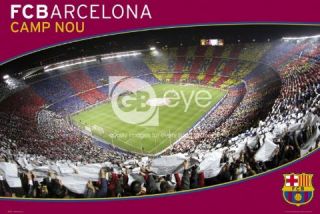 FCB Barcelona Football Club Camp Nou Poster 36x24 New