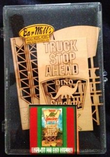 BAR MILLS HO SCALE TRUCK STOP DINO LASER CUT MINT IN BOX READY TO 