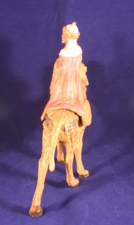   Wise Man on Camel King Balthazar Italy Nativity Figure