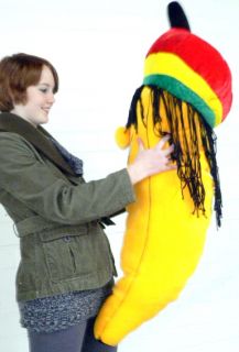   feet tall Stuffed Rasta Bananna Jamaican Dreadlock Rastafarian Banana