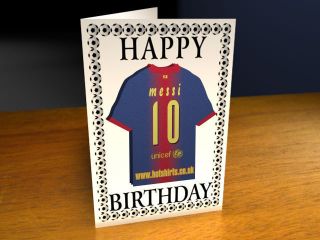 Barcelona Football Club Magnet Birthday Card
